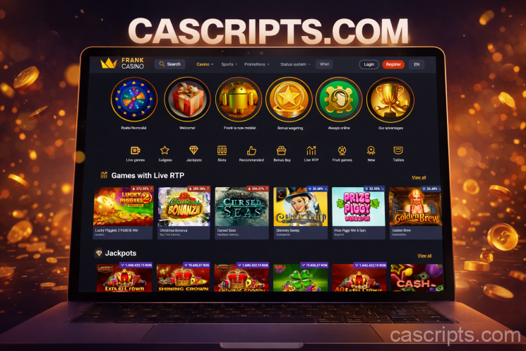 PHP FRANCK Casino Script + Sports betting